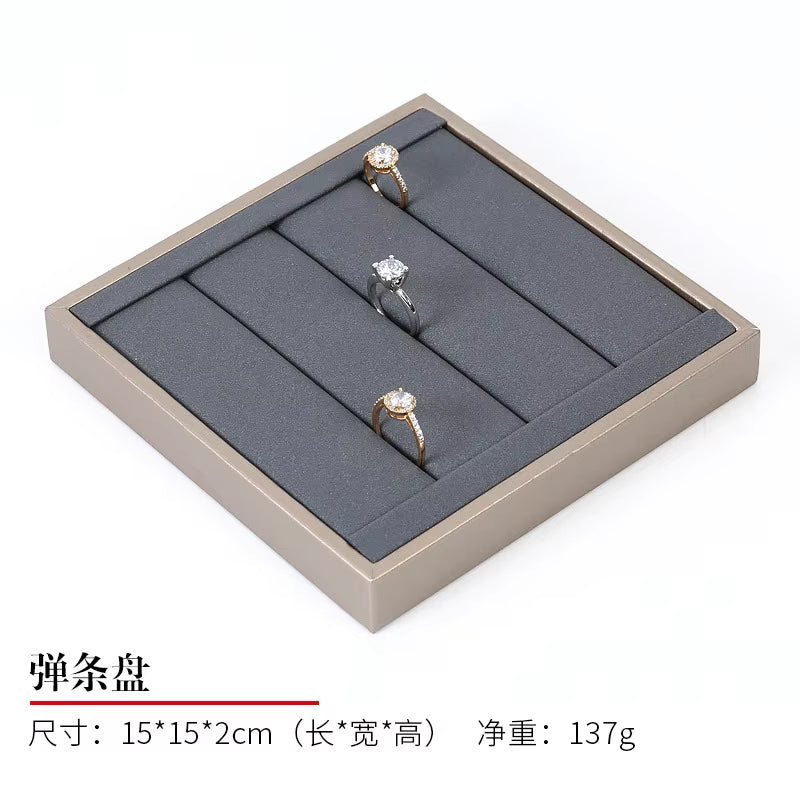 Luxury Jewelry Display Set Shop Exhibitor Counter Window Display Stand Necklace Ring Earring Organizer Holder Bracelet Rack