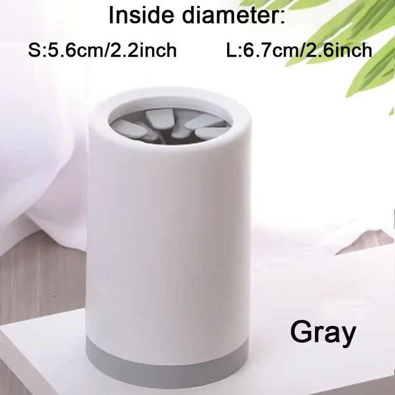 Outdoor Portable Pet Dog Paw Cleaner Cup Soft Silicone Foot Washer Clean Dog Paws One Click Manual Quick Feet Wash Cleaner