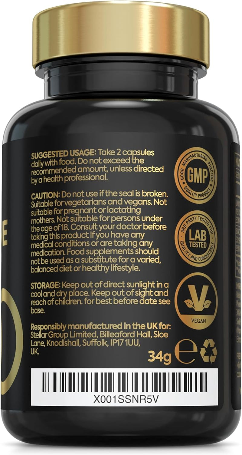 Advanced Lions Mane Mushroom 2400Mg - 60 High Strength Vegan Capsules - Lions Ma