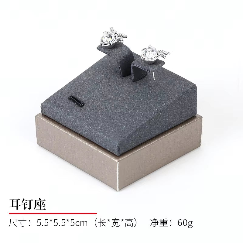 Luxury Jewelry Display Set Shop Exhibitor Counter Window Display Stand Necklace Ring Earring Organizer Holder Bracelet Rack