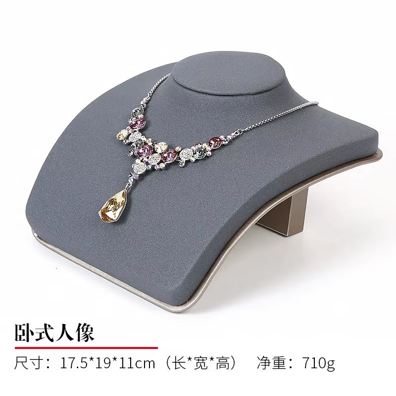 Luxury Jewelry Display Set Shop Exhibitor Counter Window Display Stand Necklace Ring Earring Organizer Holder Bracelet Rack
