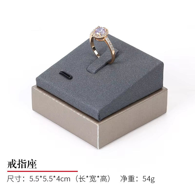 Luxury Jewelry Display Set Shop Exhibitor Counter Window Display Stand Necklace Ring Earring Organizer Holder Bracelet Rack