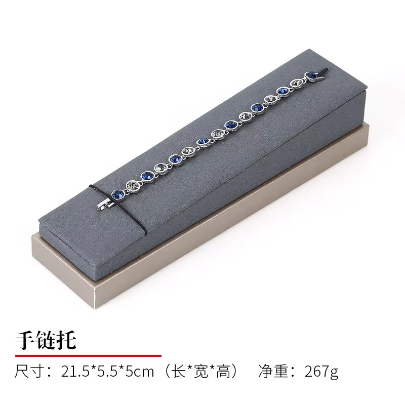 Luxury Jewelry Display Set Shop Exhibitor Counter Window Display Stand Necklace Ring Earring Organizer Holder Bracelet Rack