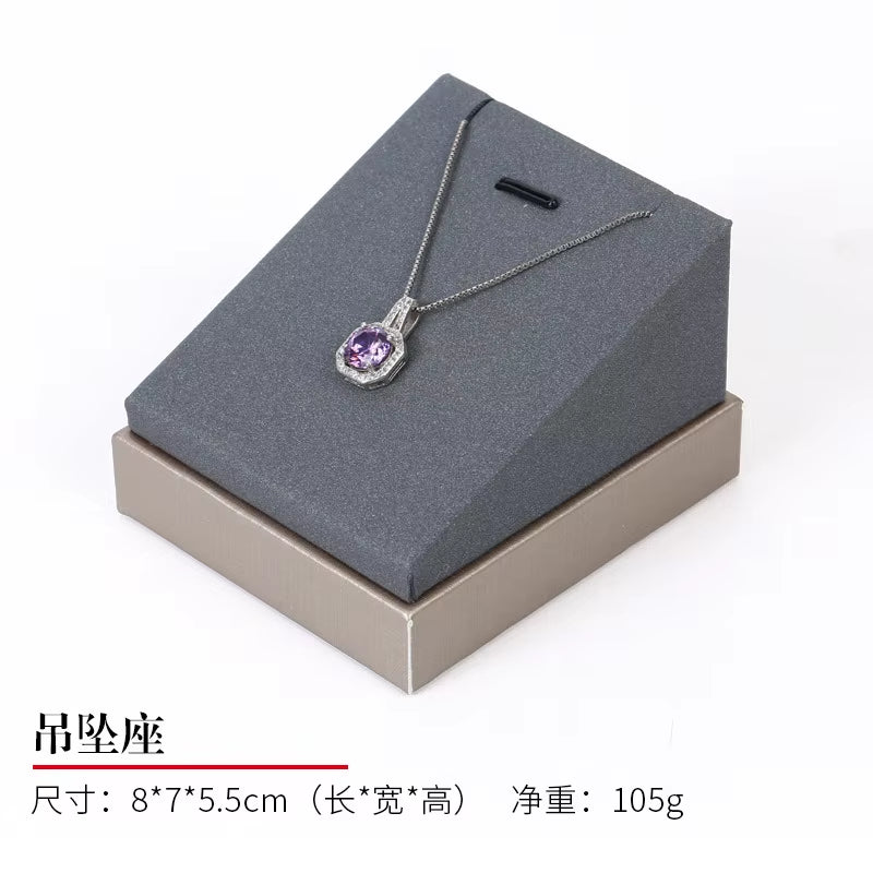 Luxury Jewelry Display Set Shop Exhibitor Counter Window Display Stand Necklace Ring Earring Organizer Holder Bracelet Rack