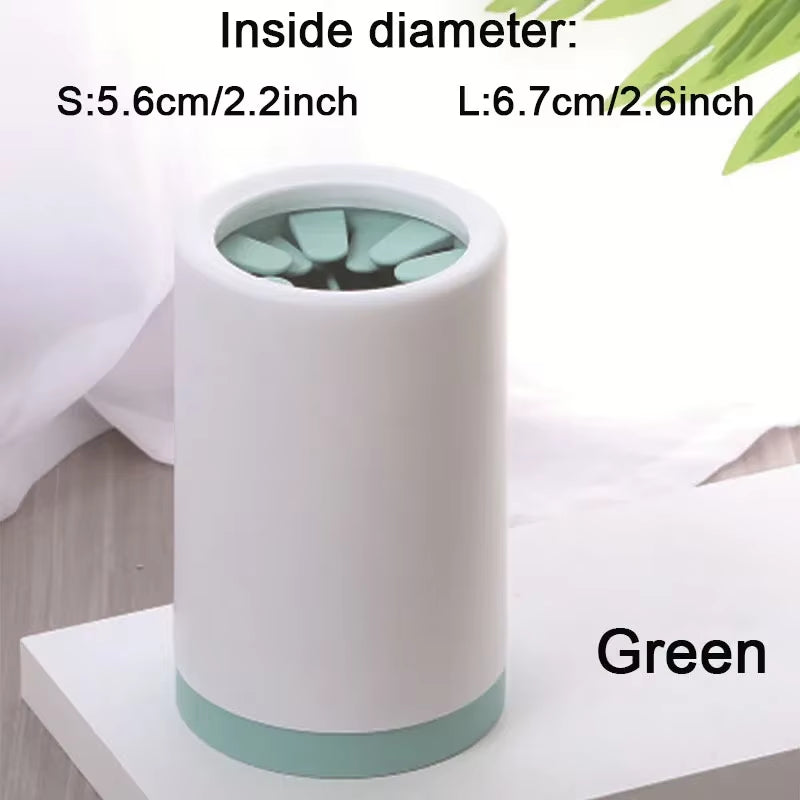 Outdoor Portable Pet Dog Paw Cleaner Cup Soft Silicone Foot Washer Clean Dog Paws One Click Manual Quick Feet Wash Cleaner