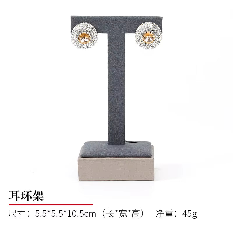 Luxury Jewelry Display Set Shop Exhibitor Counter Window Display Stand Necklace Ring Earring Organizer Holder Bracelet Rack