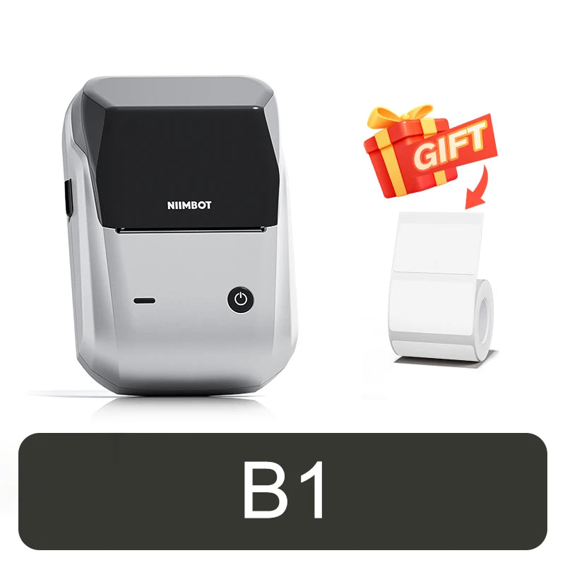 B1 Thermal Label Printer Bluetooth Portable Pocket Label Maker Barcode QR Code Self-Adhesive Sticker Labeling Machine