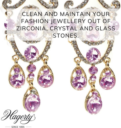 Hagerty Fashion Jewellery Clean Dip Bath 170Ml & Cloth Cleaning Polish Jewellery