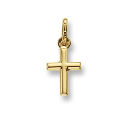 9Ct Yellow Gold Cross Pendant 13 X 7Mm Small Religious Christianity Christening