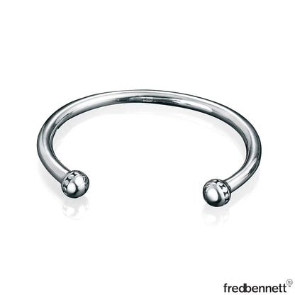 Sterling Silver Oxidised Patterned Bangle