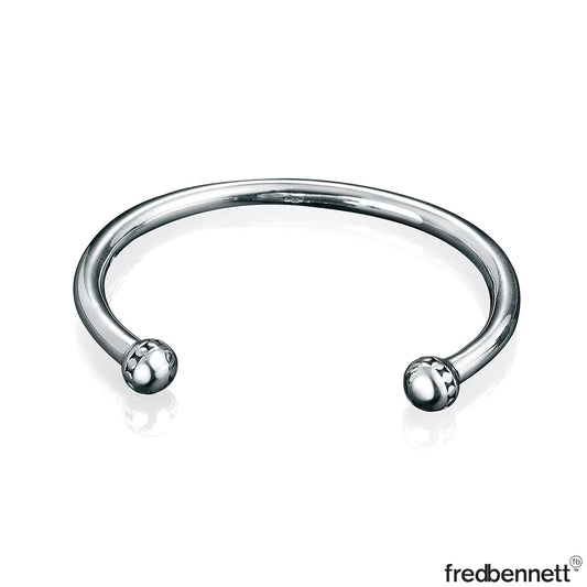 Sterling Silver Oxidised Patterned Bangle