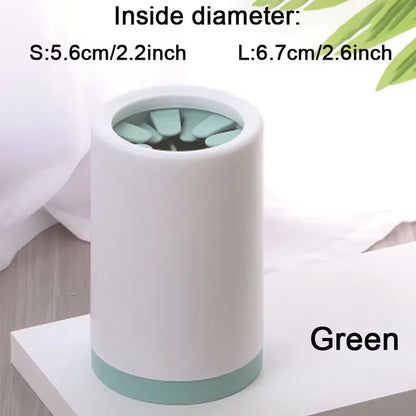 Outdoor Portable Pet Dog Paw Cleaner Cup Soft Silicone Foot Washer Clean Dog Paws One Click Manual Quick Feet Wash Cleaner