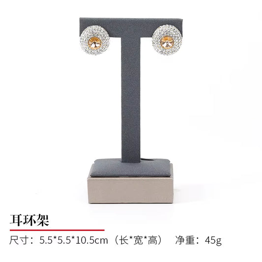 Luxury Jewelry Display Set Shop Exhibitor Counter Window Display Stand Necklace Ring Earring Organizer Holder Bracelet Rack